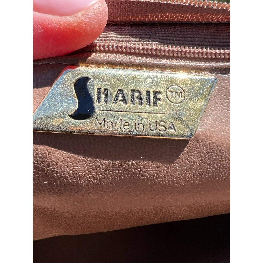 Vintage 80s Sharif Iridescent Python Leather Past… - image 5